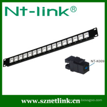 180 degree 16 port unloaded patch panel